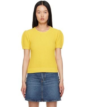 See By Chloé Yellow Rib Jumper