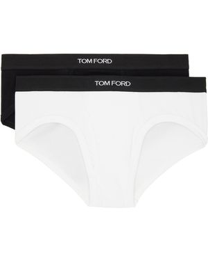 Tom Ford Two-Pack & Cotton Briefs - Black