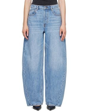 Alexander Wang Crystal Blow Up Jeans - Blue