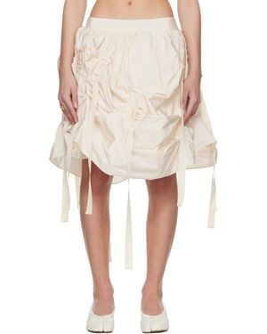Renaissance Renaissance Ssense Exclusive Bridal Capsule Versailles Midi Skirt - Natural