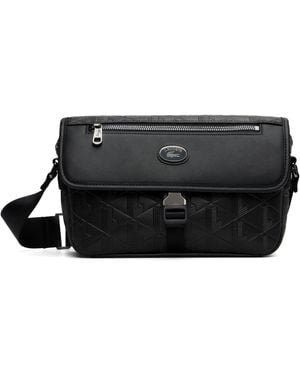 Lacoste Nomogramme S Flap Bag - Black