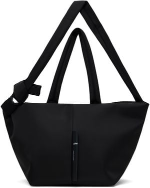 Côte&Ciel ブラック Amu Sleek Nylon トートバッグ