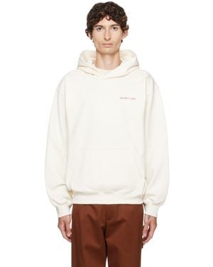 Helmut Lang Off- Logo Hoodie - White