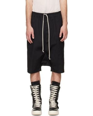 Rick Owens Tower Ricks Pods Shorts - Black
