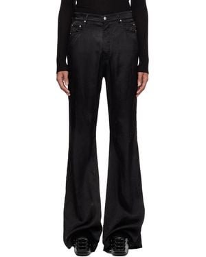 Rick Owens Temple Bolan Bootcut Trousers - Black