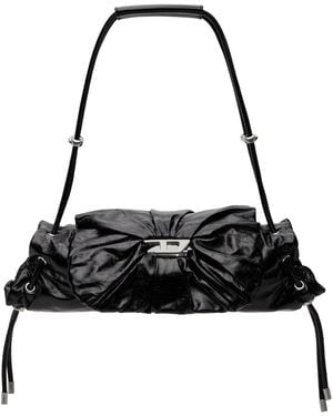 DIESEL Scrunch-D-Small Shoulder Bag - Black