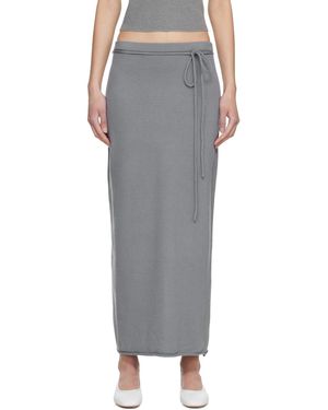 LE17SEPTEMBRE Cashmere Blend Knit Maxi Skirt - Black