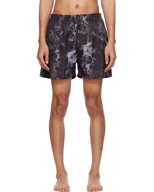 Stockholm Surfboard Club Stockholm (surfboard) Club Embroide-logo Swim Shorts - Black