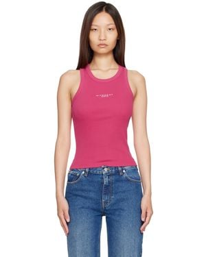 Givenchy Slim Fit Paris' Tank Top - Red