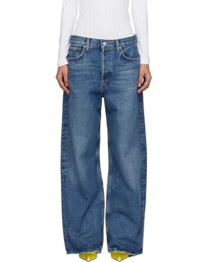 Agolde Low Slung Baggy Jeans - Blue