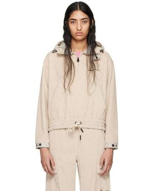 Moncler Half-zip Jacket - Natural