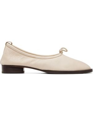 Hereu Off- Puntera R Mid Ballerina Loafers - White