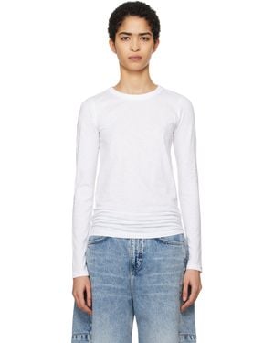 Rag & Bone ホワイト The Slub Long Sleeve Tシャツ