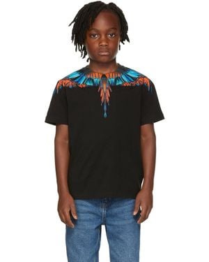 Marcelo Burlon キッズ｜ブラック Wings Tシャツ