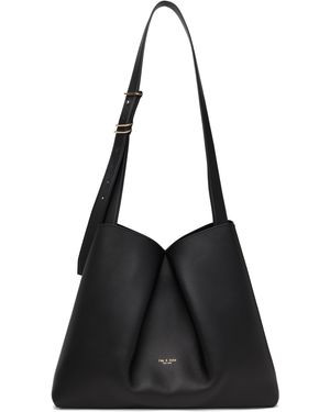 Rag & Bone Grand Sac À Bandoulière Bloom Noir En Cuir De Veau