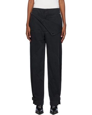 Dion Lee ベルト シェルパンツ - ブラック