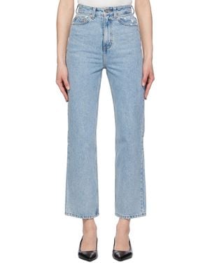 RECTO. Damaged Detail Jeans - Blue