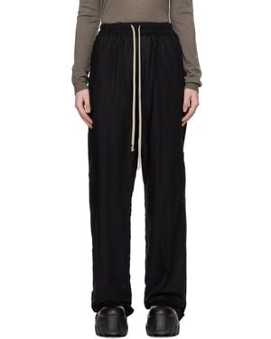 Rick Owens Temple Dietrich Drawstring Lounge Trousers - Black