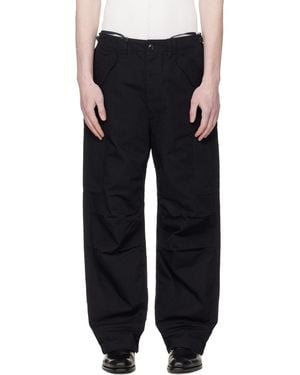 Nanamica Ripstop Cargo Trousers - Black