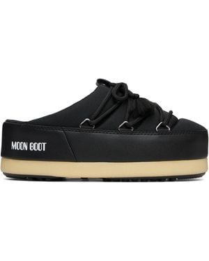 Moon Boot Evx Nylon Mule Loafers - Black