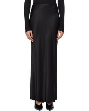「ANINE BING」シルク マキシスカート ANINE BING Bar Silk Maxi Skirt - Black