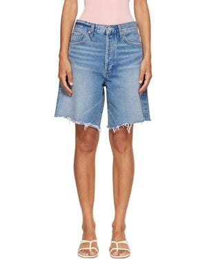 Agolde Indra Denim Shorts - Blue