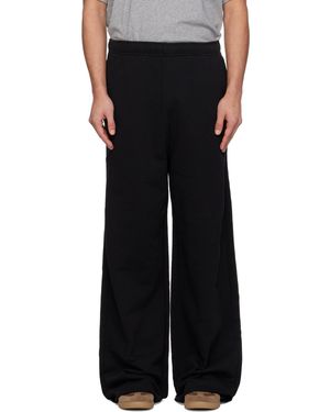 MM6 by Maison Margiela Embroidered Logo Joggers - Black