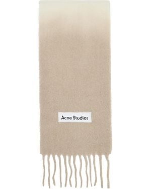 Acne Studios Off- & Wool Fringe Scarf - Multicolour