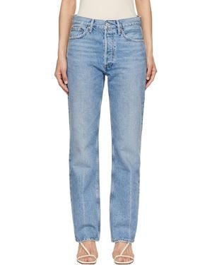 Agolde Lana High Rise Vintage Straight Jeans - Blue