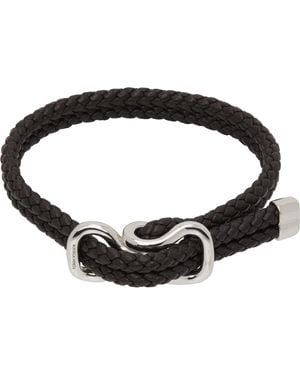 Bottega Veneta Leather Bracelet - Black