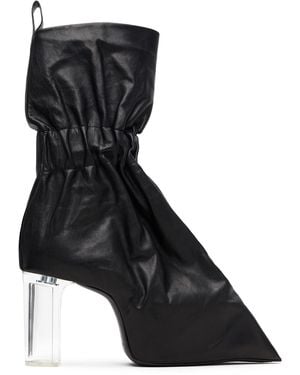 Rick Owens Temple Tied Taquito Boots - Black