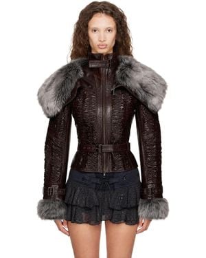 KNWLS Ssense Exclusive Smk Leather Jacket - Black