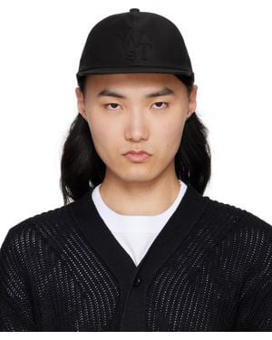 Sacai ブラック Wtapsエディション Cotton Back Satin キャップ
