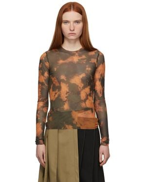 Marques'Almeida Ssense Exclusive Mesh Long Sleeve T-Shirt - Multicolour