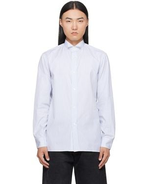 Maison Margiela Striped Cotton Shirt - White