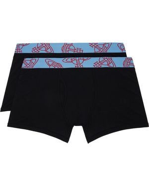 Vivienne Westwood Two-Pack Cotton Boxer Briefs - Black