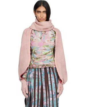 DIESEL Écharpe K-Evin Rose À Gants Intégrés - Multicolore
