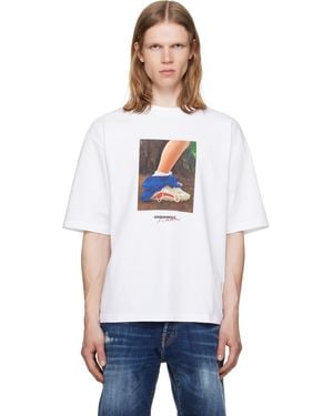 DSquared² Felix Chesher Edition Loose Fit T-Shirt - White
