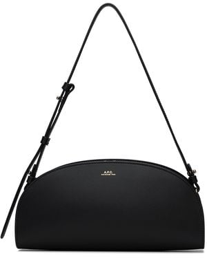 A.P.C. Demi-lune Shoulder Bag - Black