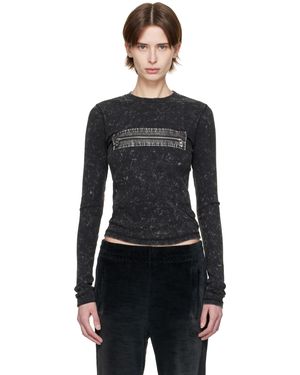 DIESEL グレー T-Ercole Tシャツ - ブラック