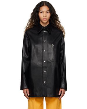 Stella McCartney Blouson noir en alter mat