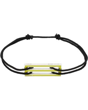 Le Gramme Lacquered Cord 'Le 2.5G' Bracelet - Black