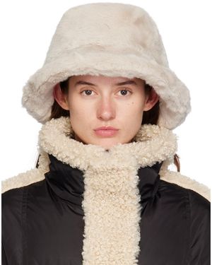 Stand Studio Chapeau Bob Wera Blanc Cassé - Noir