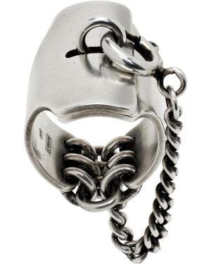 Ann Demeulemeester Martine Lock Ring - Grey