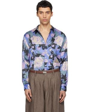 ERL Flowers Shirt - Blue