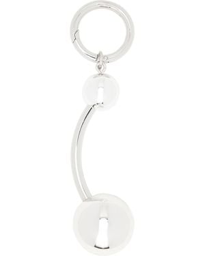 Justine Clenquet Connie Piercing Keychain - White