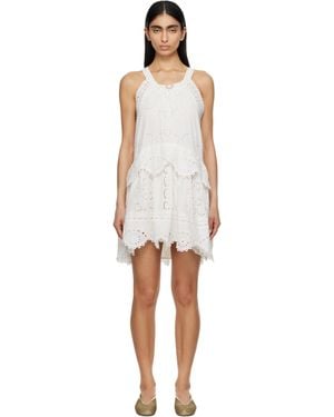 Sea Dahlia Tank Minidress - Black