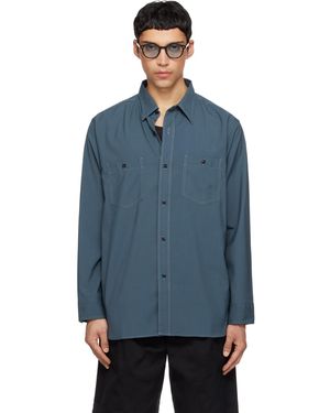 Nanamica Polyester Wool Field Shirt - Blue