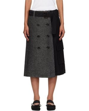 ANDERSSON BELL Whitney Trench Pleats Midi Skirt - Black