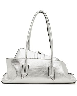 The Attico 'La Passeggiata' Small Top Handle Bag - Grey